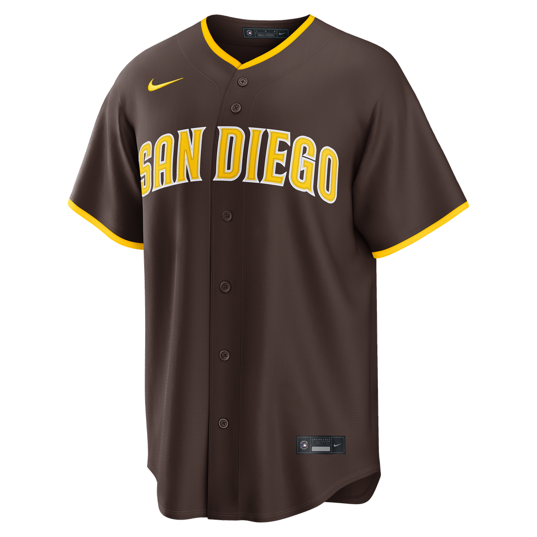 San Diego Padres Jackson Merrill Nike Road Replica Jersey - Brown