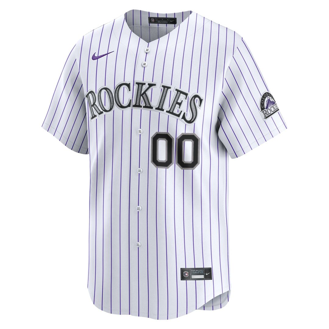 Colorado Rockies Nike Home Limited Pick - A - Player Retired Roster Jersey - White