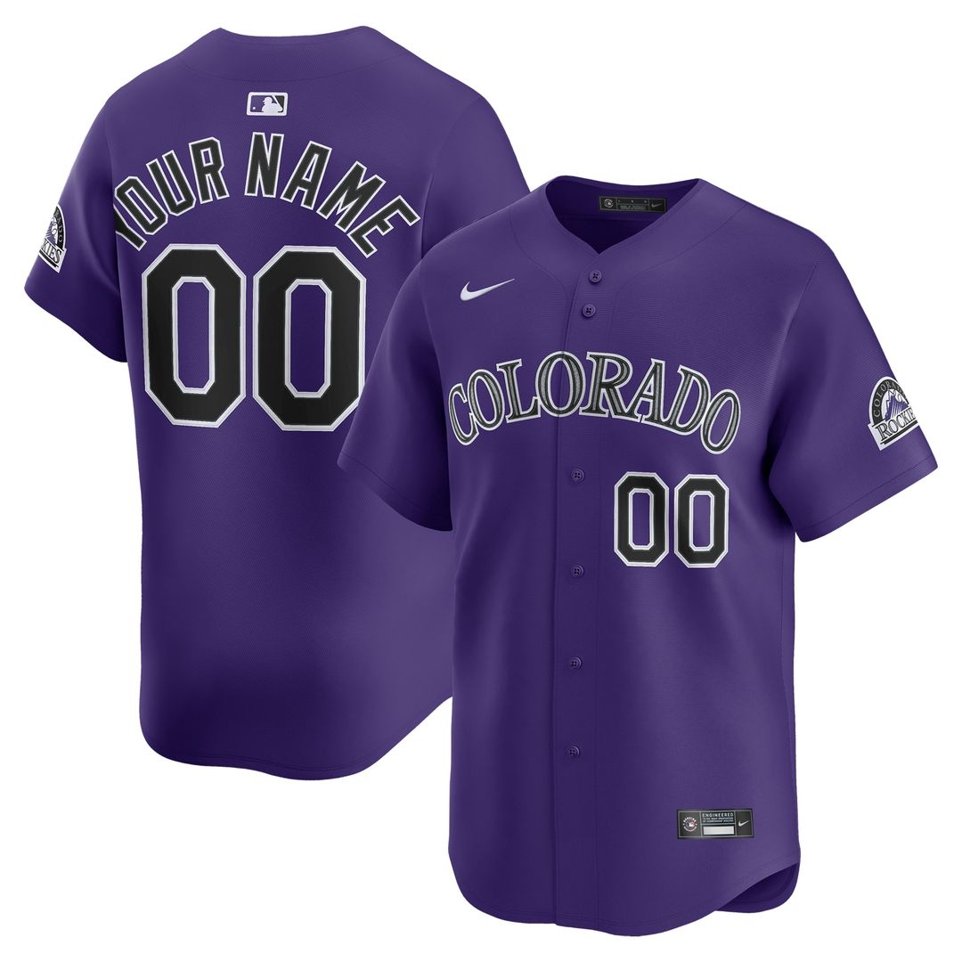 Colorado Rockies Nike Home Limited Custom Jersey - White