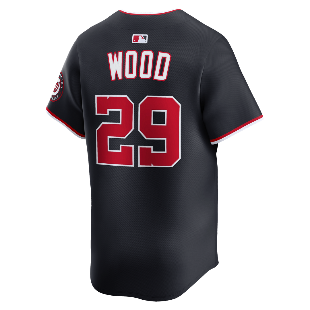 Washington Nationals James Wood Nike Alternate Limited Player Jersey - Navy