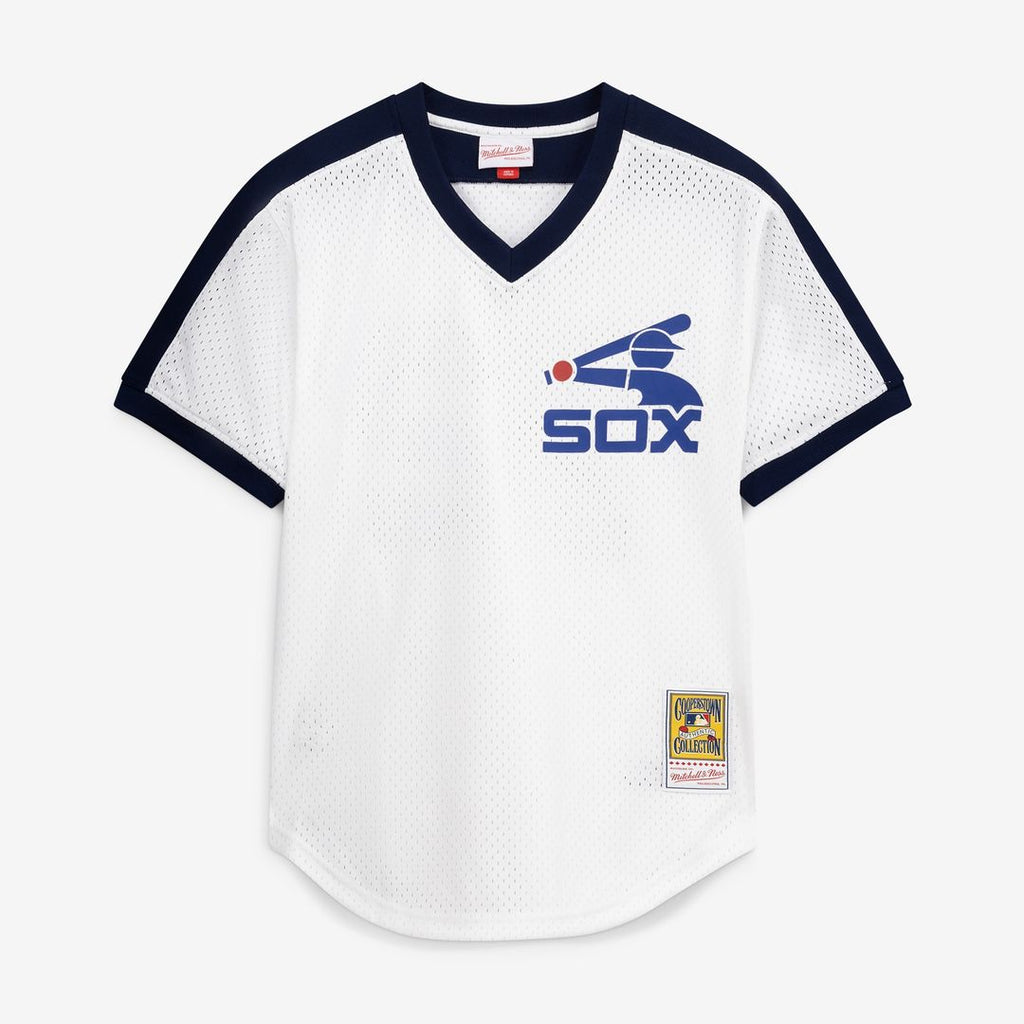 Chicago White Sox Carlton Fisk Mitchell & Ness Authentic Batting Practice Jersey - White