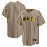 San Diego Padres Nike Alternate Replica Jersey - Sand - Khaki / S