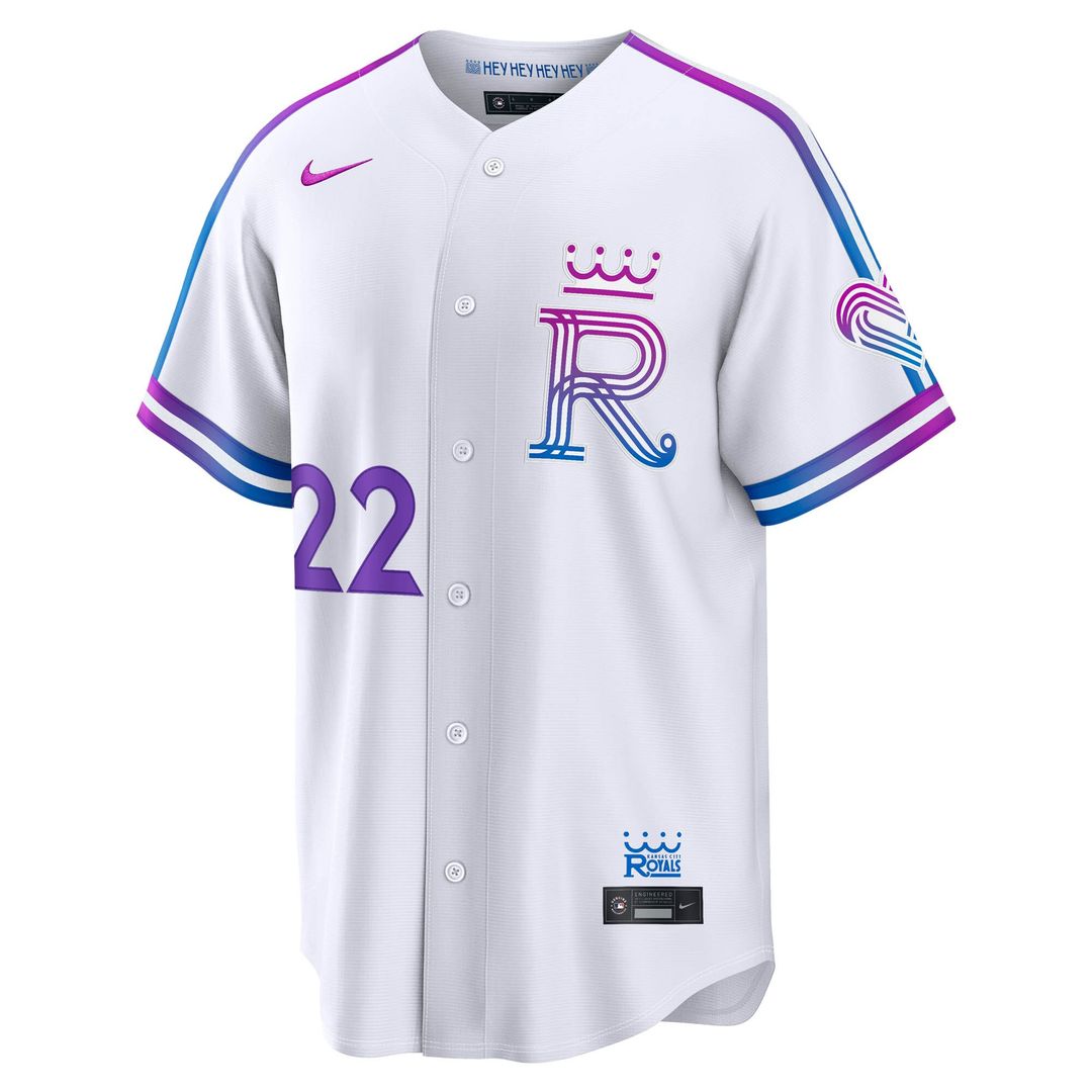 Kansas City Royals Carter Jensen Nike 2026 City Connect Stadium Jersey - White