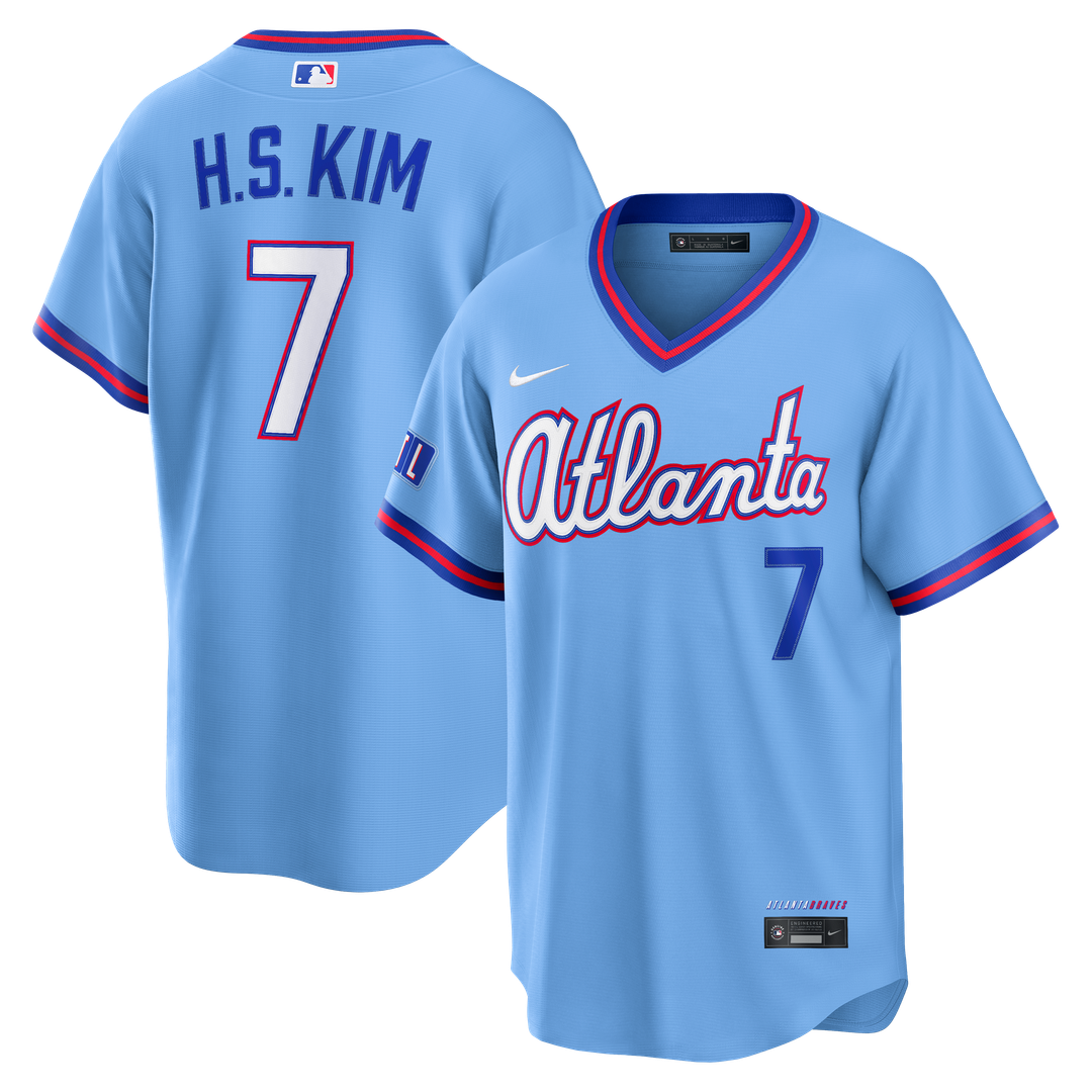 Atlanta Braves Ha - Seong Kim Nike 2026 City Connect Stadium Jersey - Powder Blue