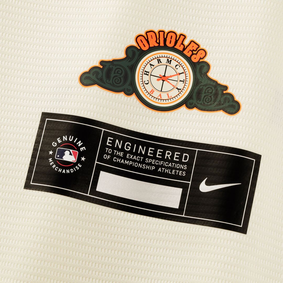 Baltimore Orioles Samuel Basallo Nike 2026 City Connect Stadium Jersey - Cream
