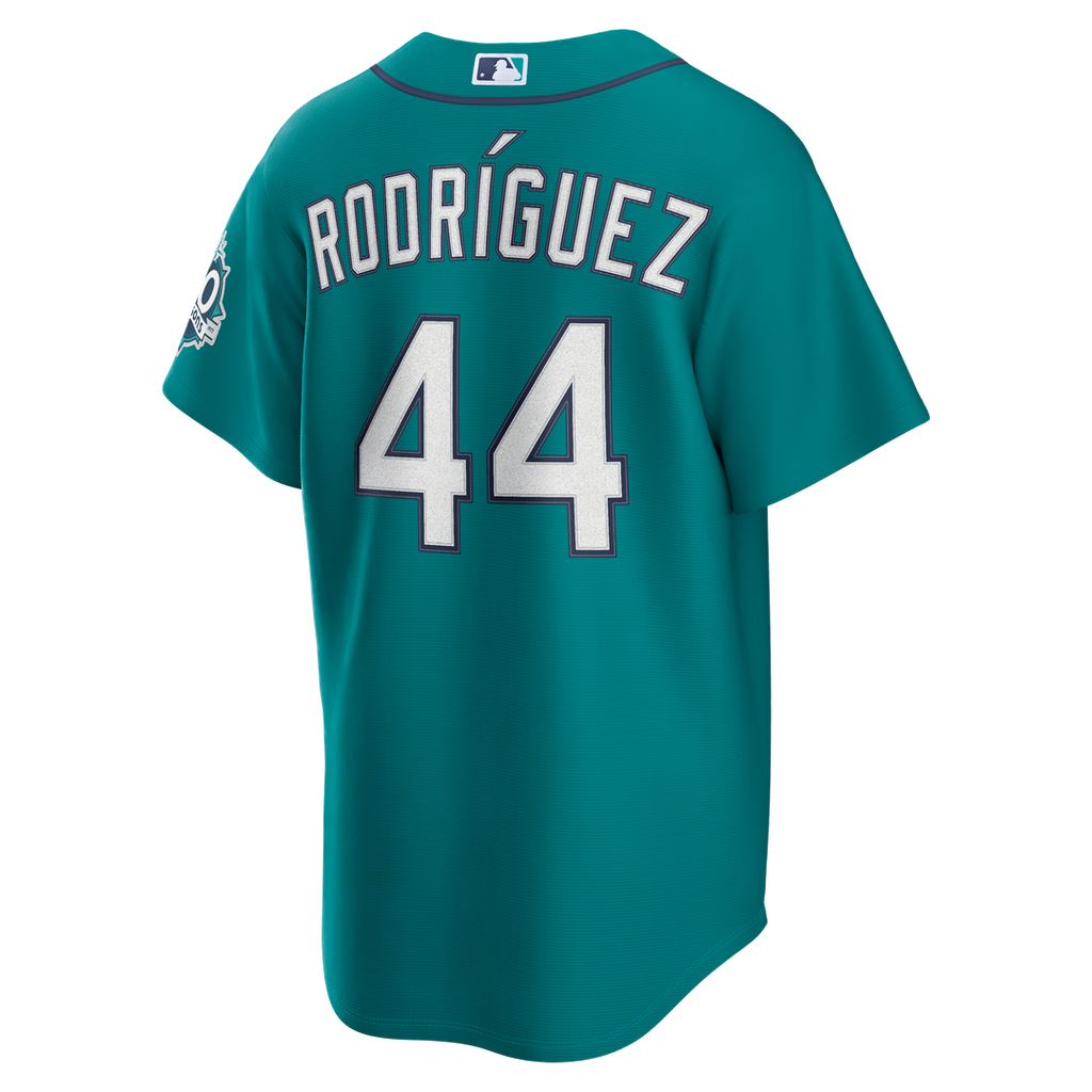 Seattle Mariners Julio Rodríguez Nike Alternate Stadium 50th Season Patch Jersey - Teal