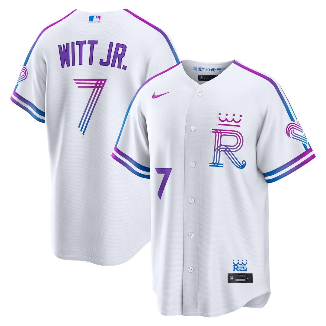 Kansas City Royals Bobby Witt Jr. Nike 2026 City Connect Stadium Jersey - White