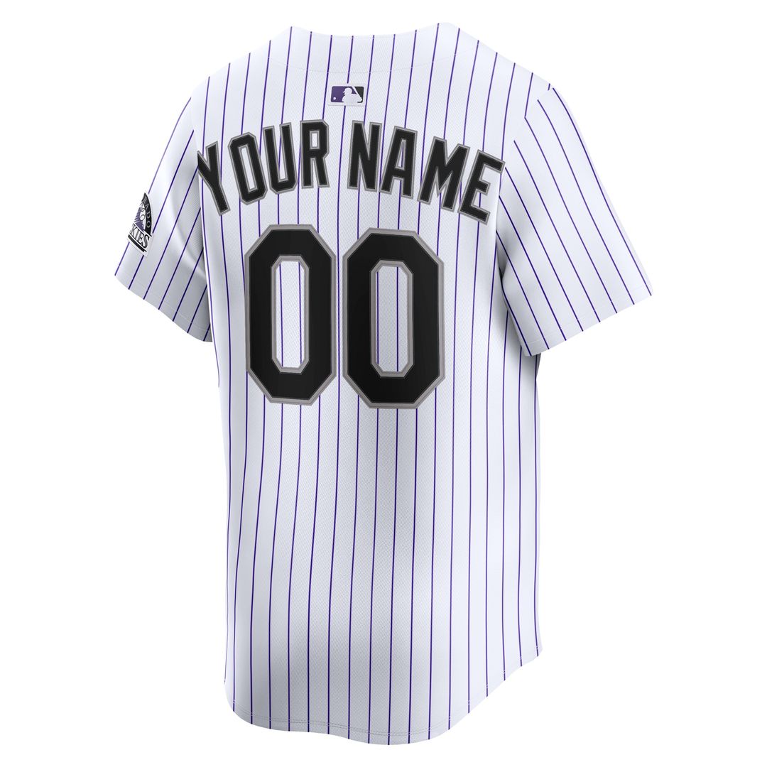 Colorado Rockies Nike Alternate Limited Custom Jersey - Purple