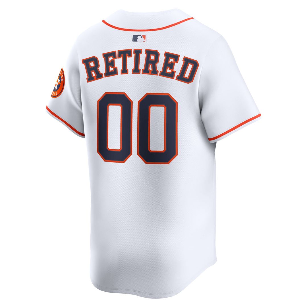 Houston Astros Nike Home Limited Pick - A - Player Retired Roster Jersey - White