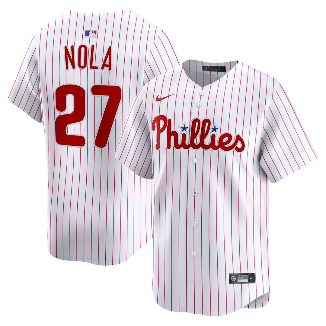 Philadelphia Phillies Aaron Nola Nike Home Limited Player Jersey - White