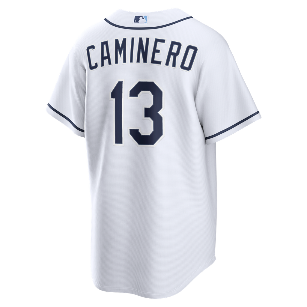 Tampa Bay Rays Junior Caminero Nike Home Replica Jersey - White