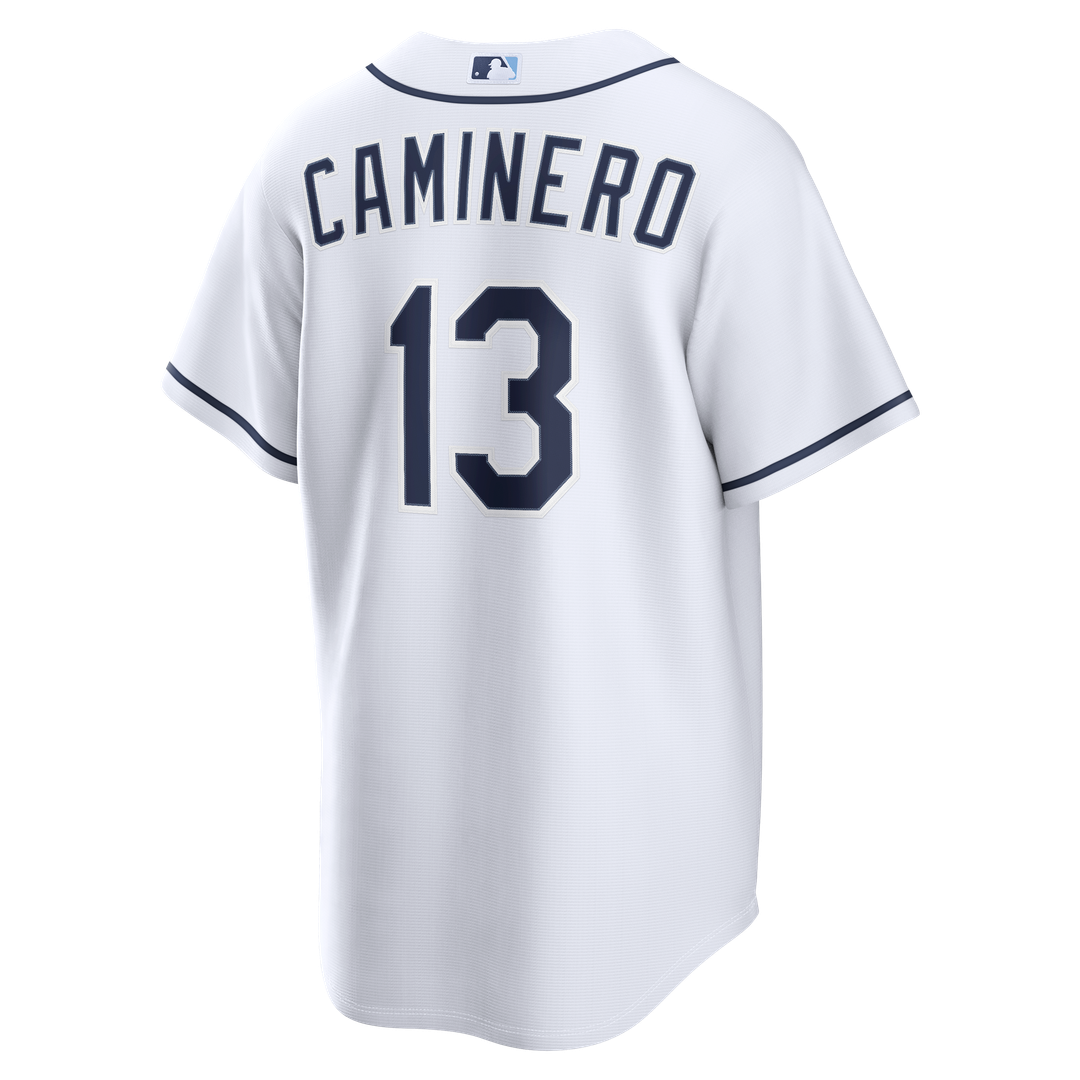 Tampa Bay Rays Junior Caminero Nike Home Replica Jersey - White