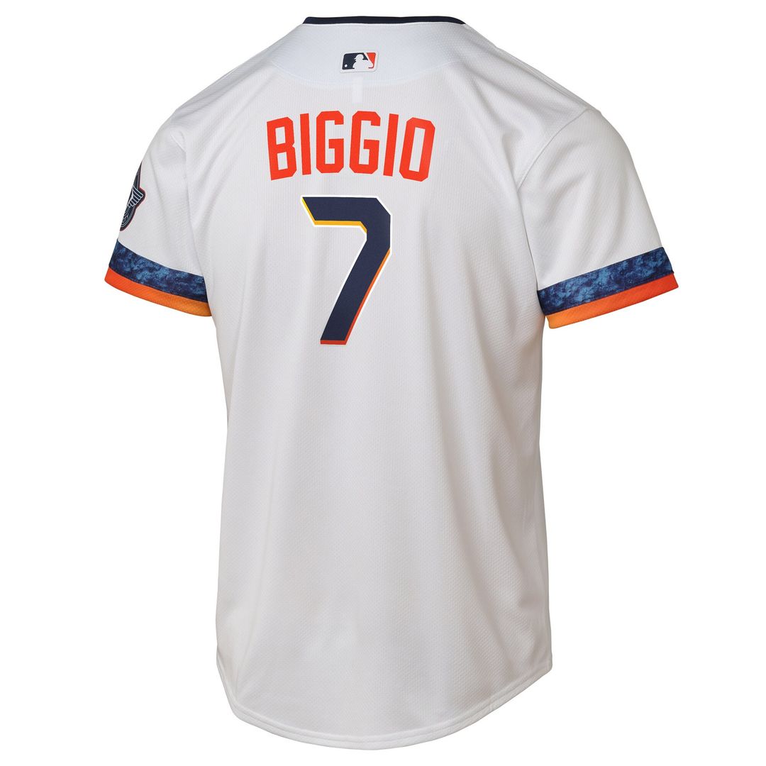 Houston Astros Craig Biggio Nike Youth 2025 City Connect Limited Player Jersey - White