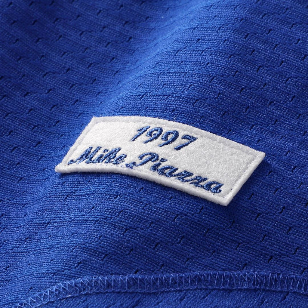 Los Angeles Dodgers Mike Piazza Mitchell & Ness Cooperstown Mesh Batting Practice Button - Up Jersey - Royal