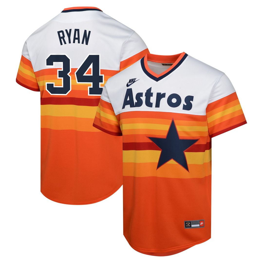 Houston Astros Nolan Ryan Nike Youth Cooperstown Limited Player Jersey - White