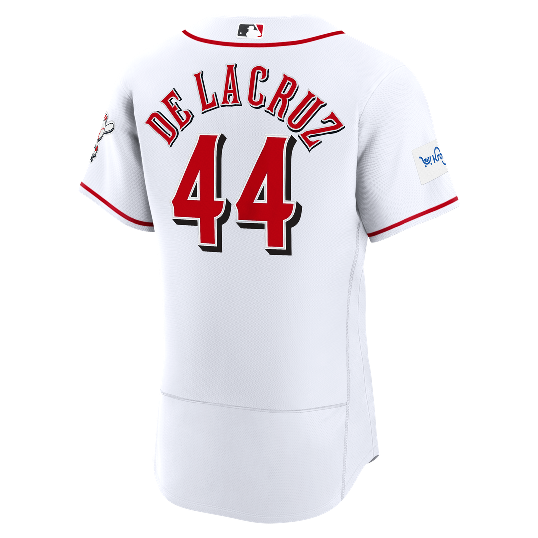 Cincinnati Reds Elly De La Cruz Nike Alternate Authentic Sponsor Patch Jersey - Red