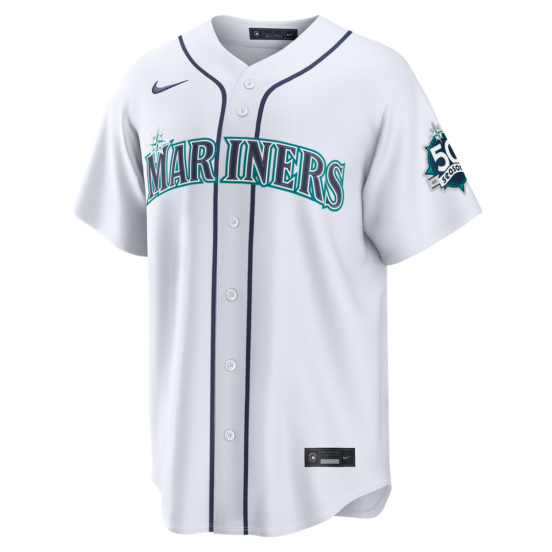 Seattle Mariners Julio Rodríguez Nike Alternate Stadium 50th Season Patch Jersey - Teal