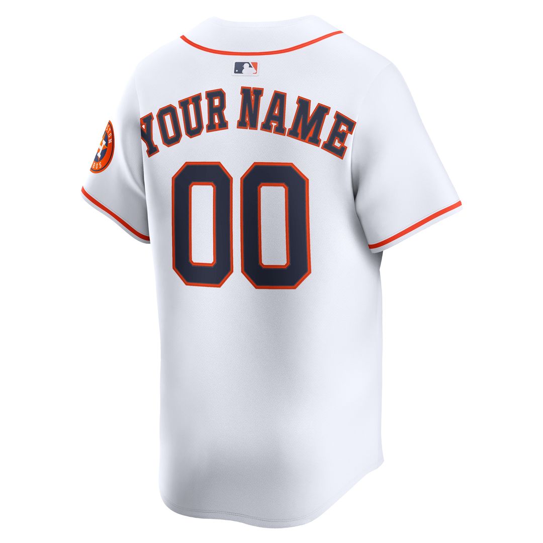 Houston Astros Nike Home Limited Custom Jersey - White