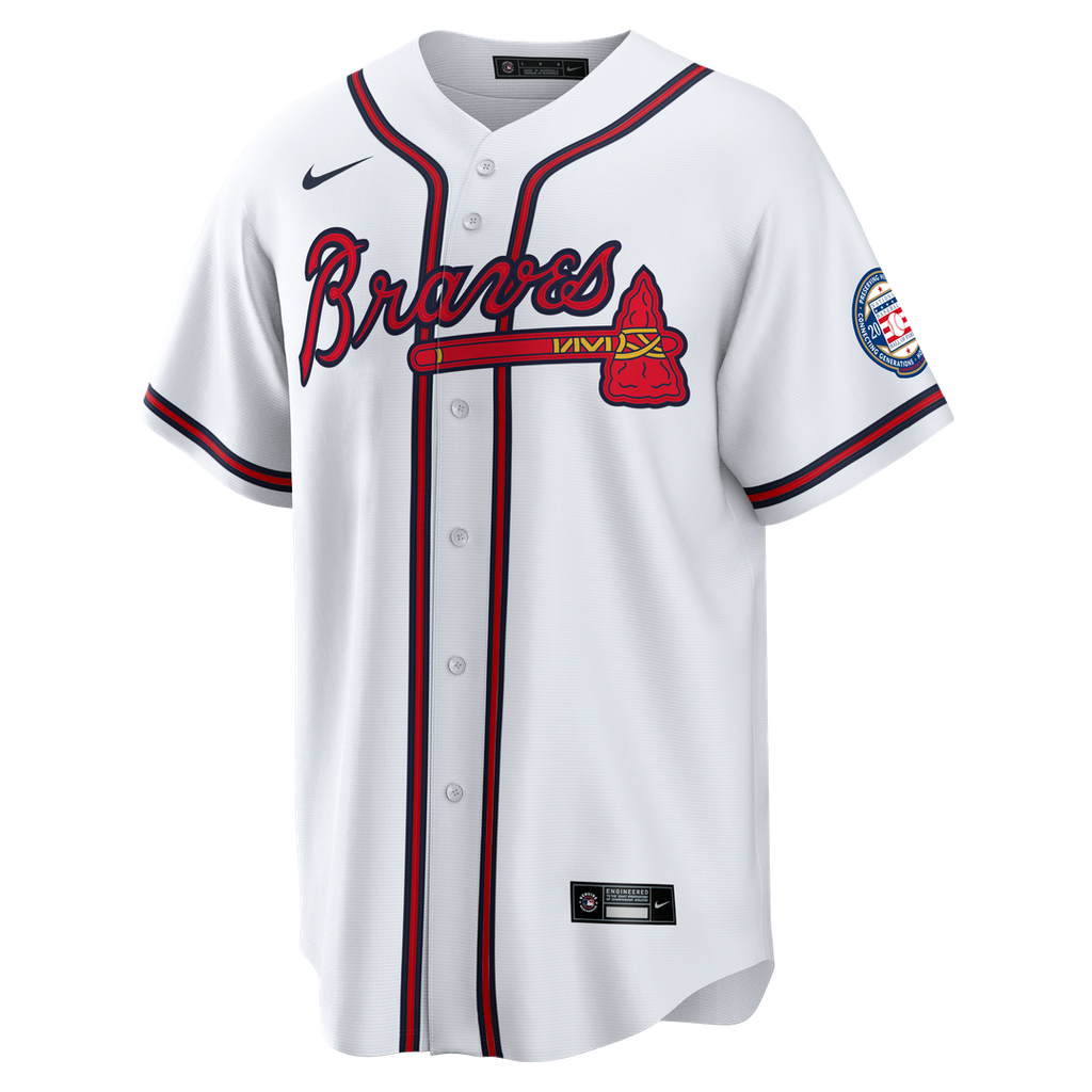 Atlanta Braves Andruw Jones Nike Home Replica 2026 Hall of Fame Patch Jersey - White