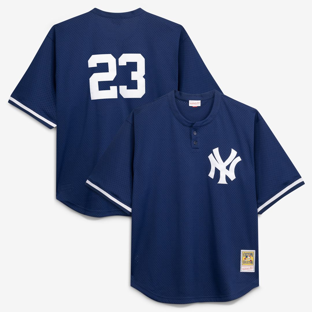 New York Yankees Don Mattingly Mitchell & Ness Cooperstown Big & Tall Mesh Batting Practice Jersey - Navy
