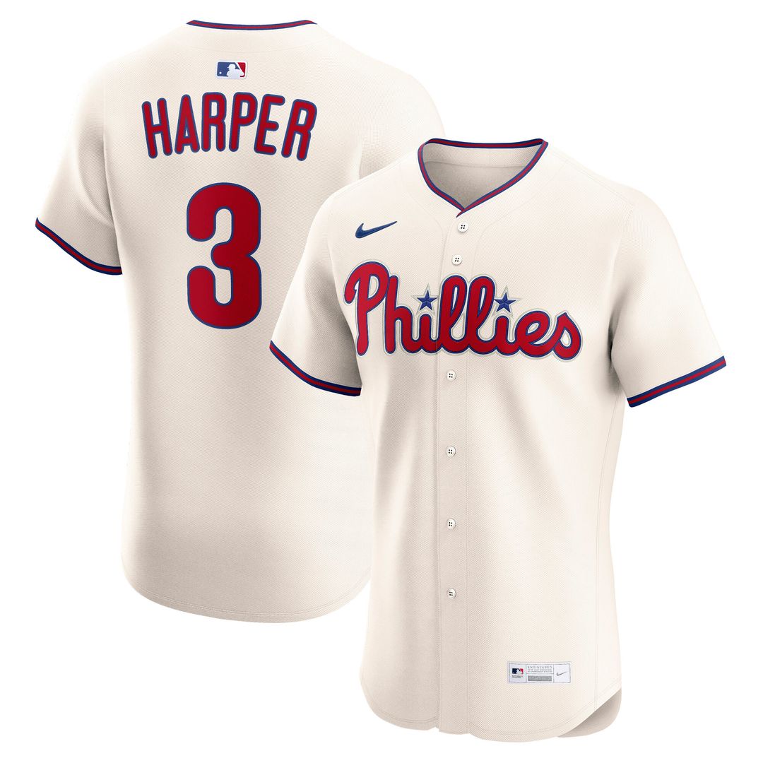 Philadelphia Phillies Bryce Harper Nike Alternate Elite Jersey - Light Blue