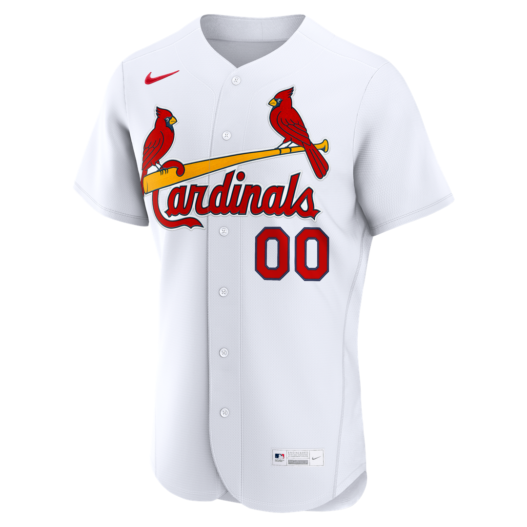 St. Louis Cardinals Nike Home Authentic Custom Jersey - White