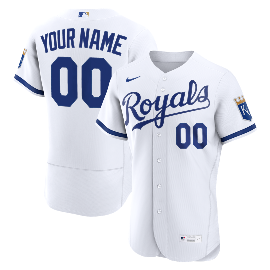 Kansas City Royals Nike Home Authentic Custom Jersey - White