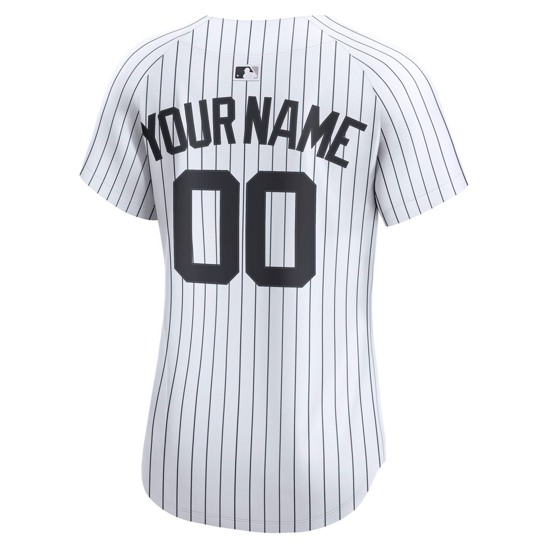 New York Yankees Nike Women's Home Limited Custom Jersey - White
