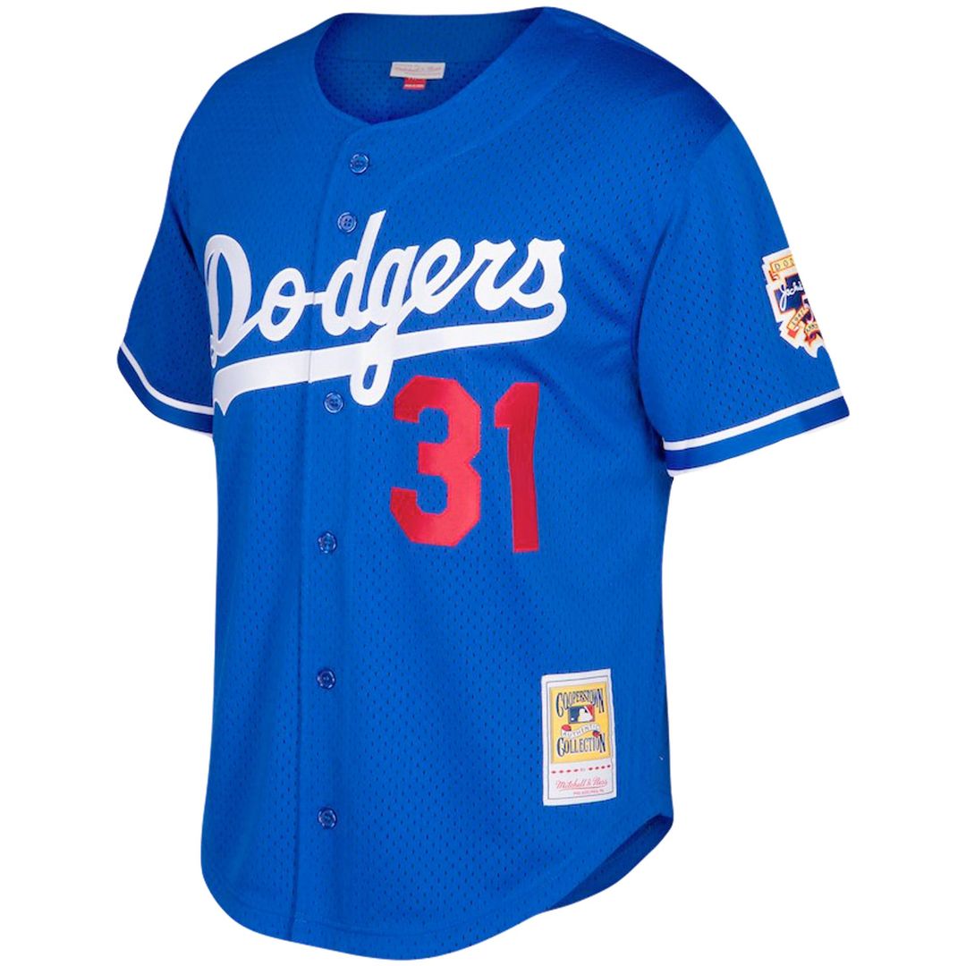 Los Angeles Dodgers Mike Piazza Mitchell & Ness Big & Tall Cooperstown Mesh Batting Practice Jersey - Royal
