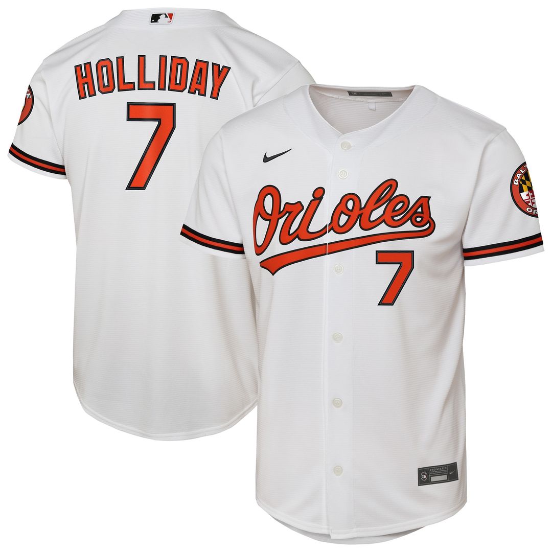 Baltimore Orioles Jackson Holliday Nike Youth Alternate 2 Stadium Player Jersey - Orange