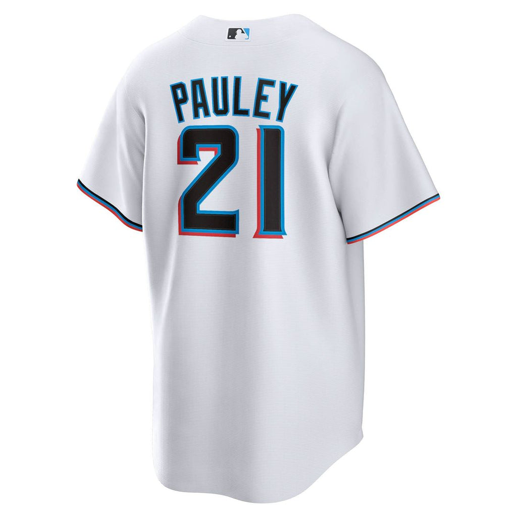 Miami Marlins Graham Pauley Nike Home Replica Jersey - White