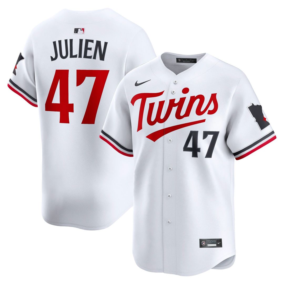 Minnesota Twins Edouard Julien Nike Home Limited Player Jersey - White