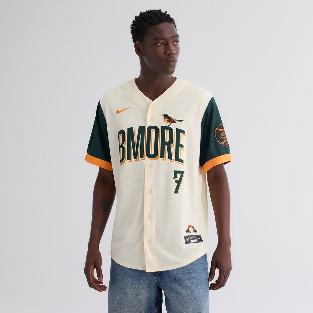 Baltimore Orioles Jackson Holliday Nike 2026 City Connect Stadium Jersey - Cream