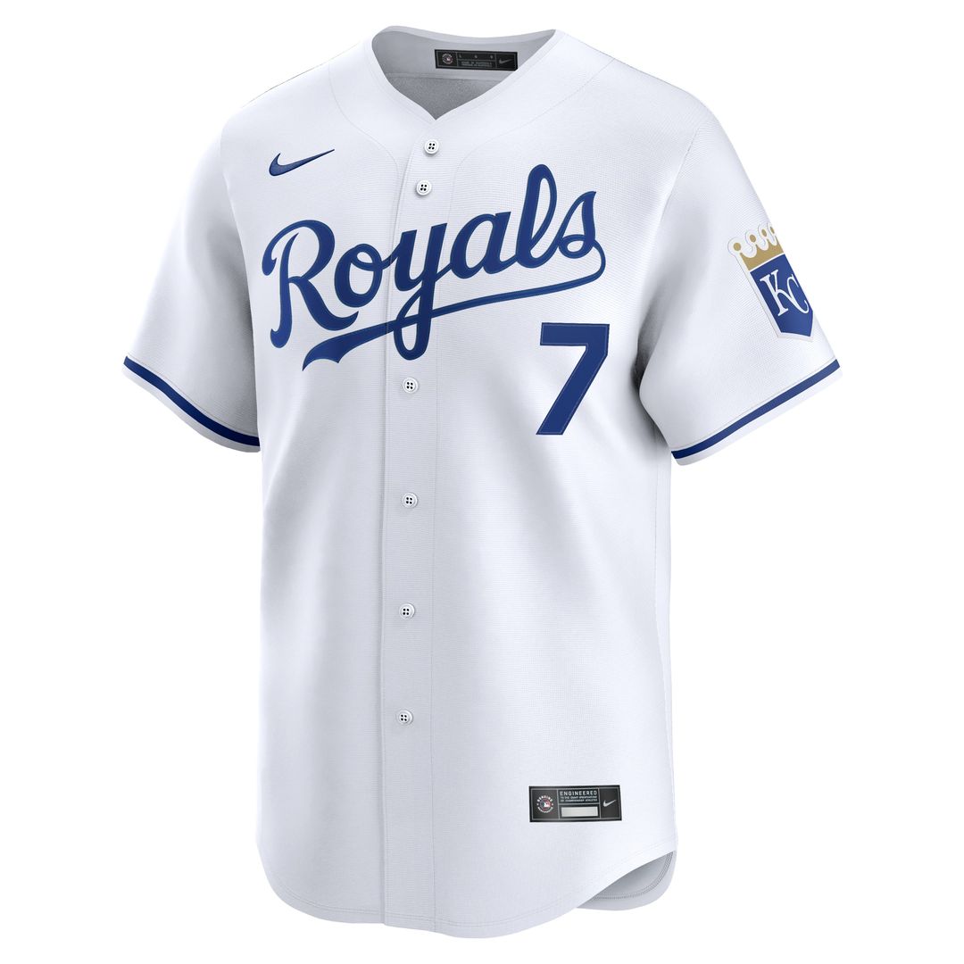 Kansas City Royals Bobby Witt Jr. Nike Home Limited Player Jersey - White
