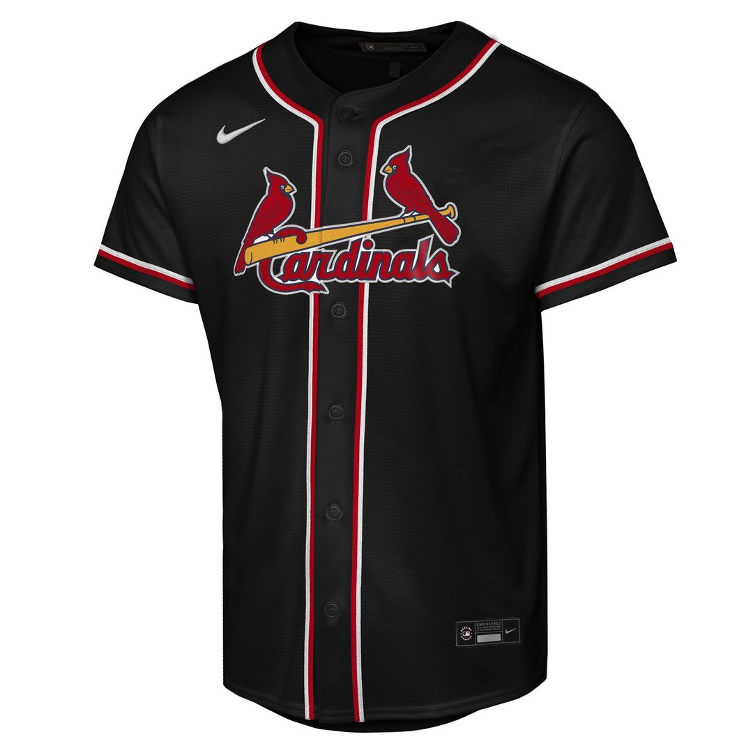 St. Louis Cardinals Lars Nootbaar Nike Youth Fashion Replica Player Jersey - Black