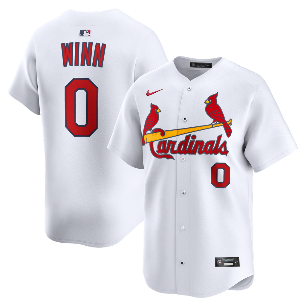 St. Louis Cardinals Masyn Winn Nike Home Limited Jersey - White
