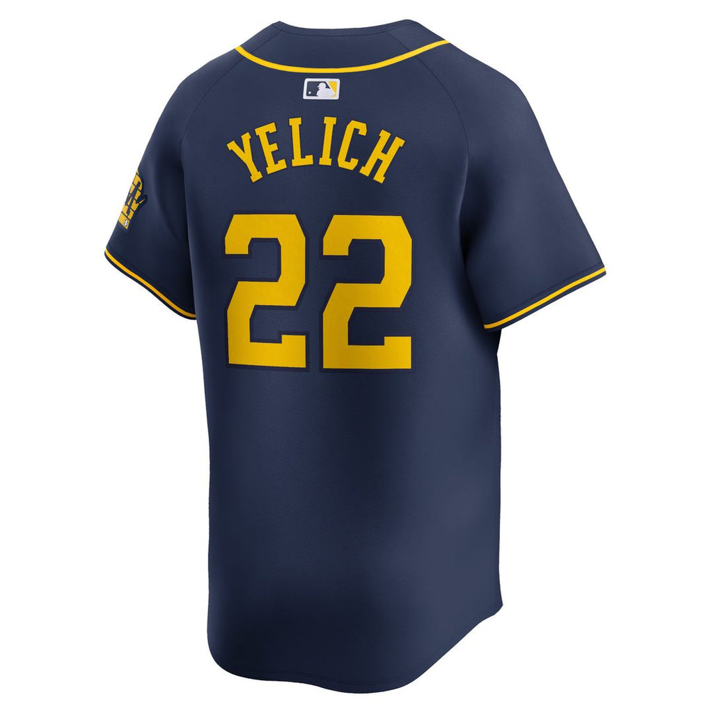 Milwaukee Brewers Christian Yelich Nike Alternate Limited Player Jersey - Navy