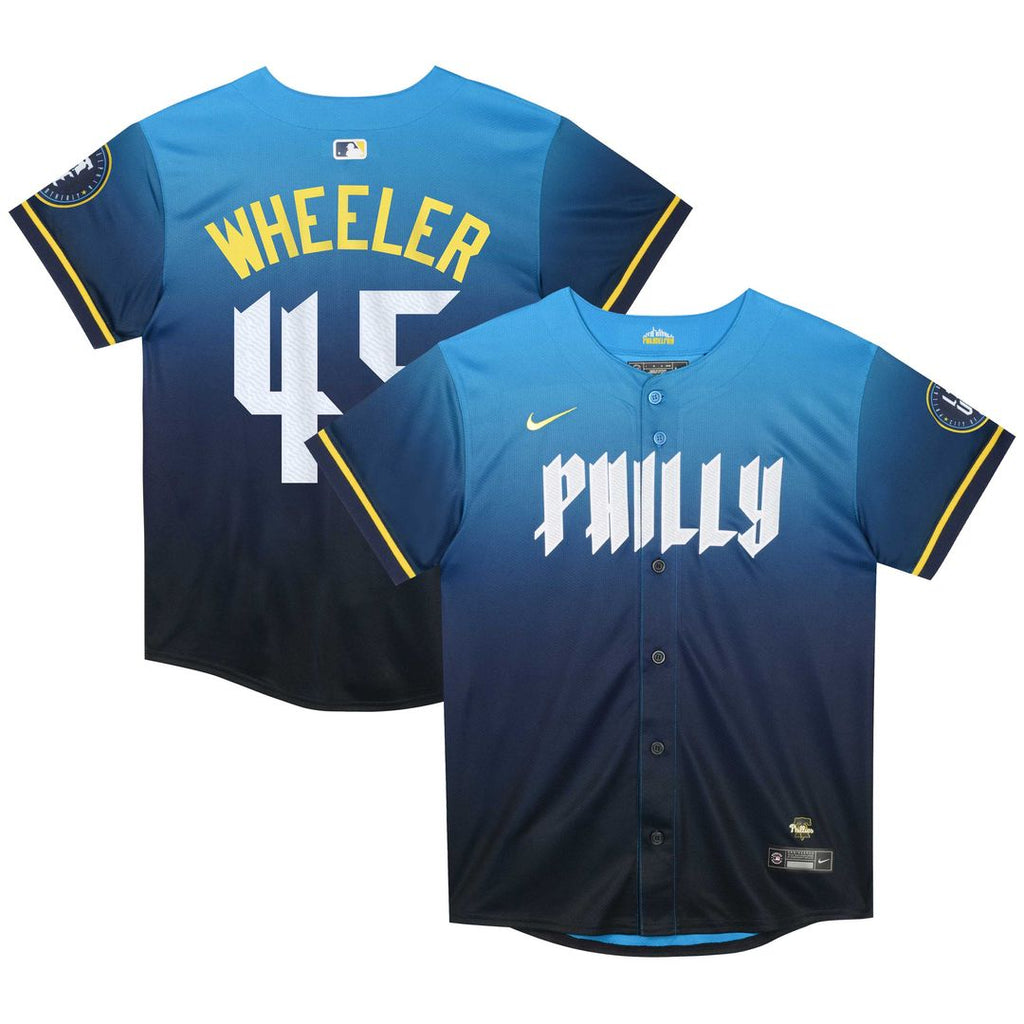 Philadelphia Phillies Zack Wheeler Nike Preschool 2024 City Connect Limited Player Jersey - Blue