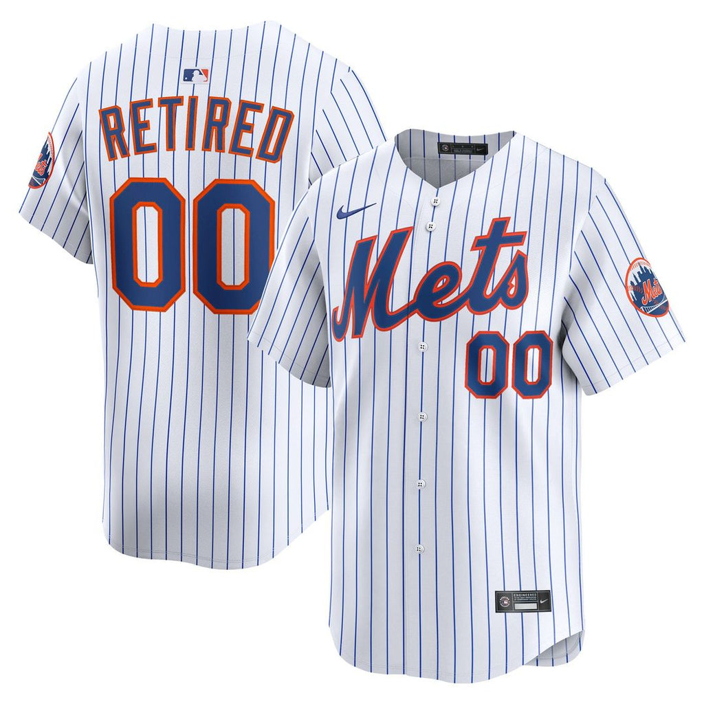 New York Mets Nike Home Limited Pick - A - Player Retired Roster Jersey - White