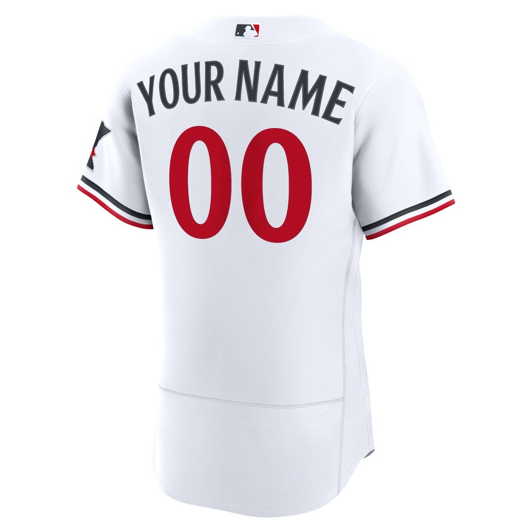 Minnesota Twins Nike Home Authentic Custom Jersey - White