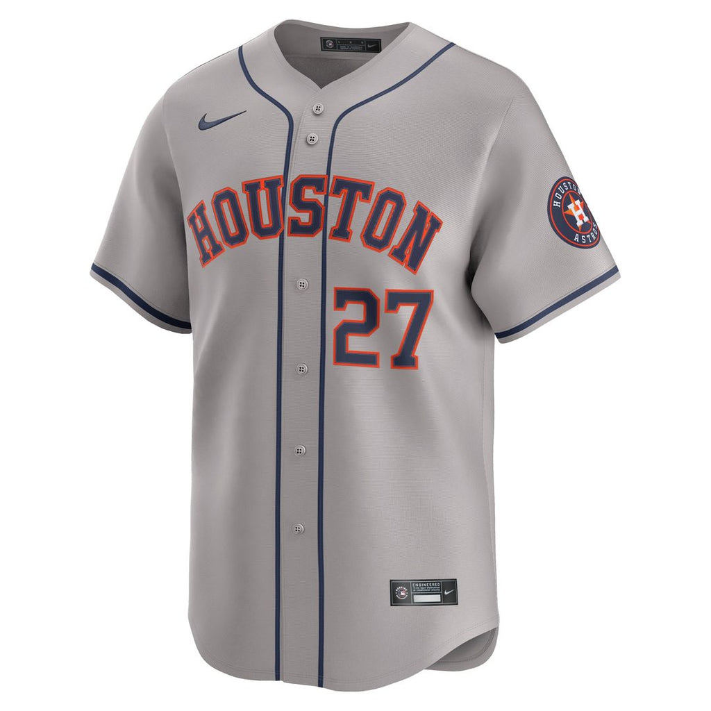 Houston Astros Jose Altuve Nike Road Limited Player Jersey - Gray