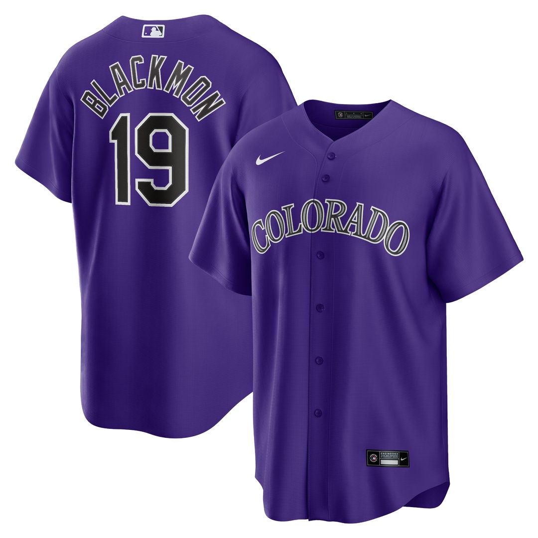 Colorado Rockies Charlie Blackmon Nike Alternate Replica Player Name Jersey - Purple