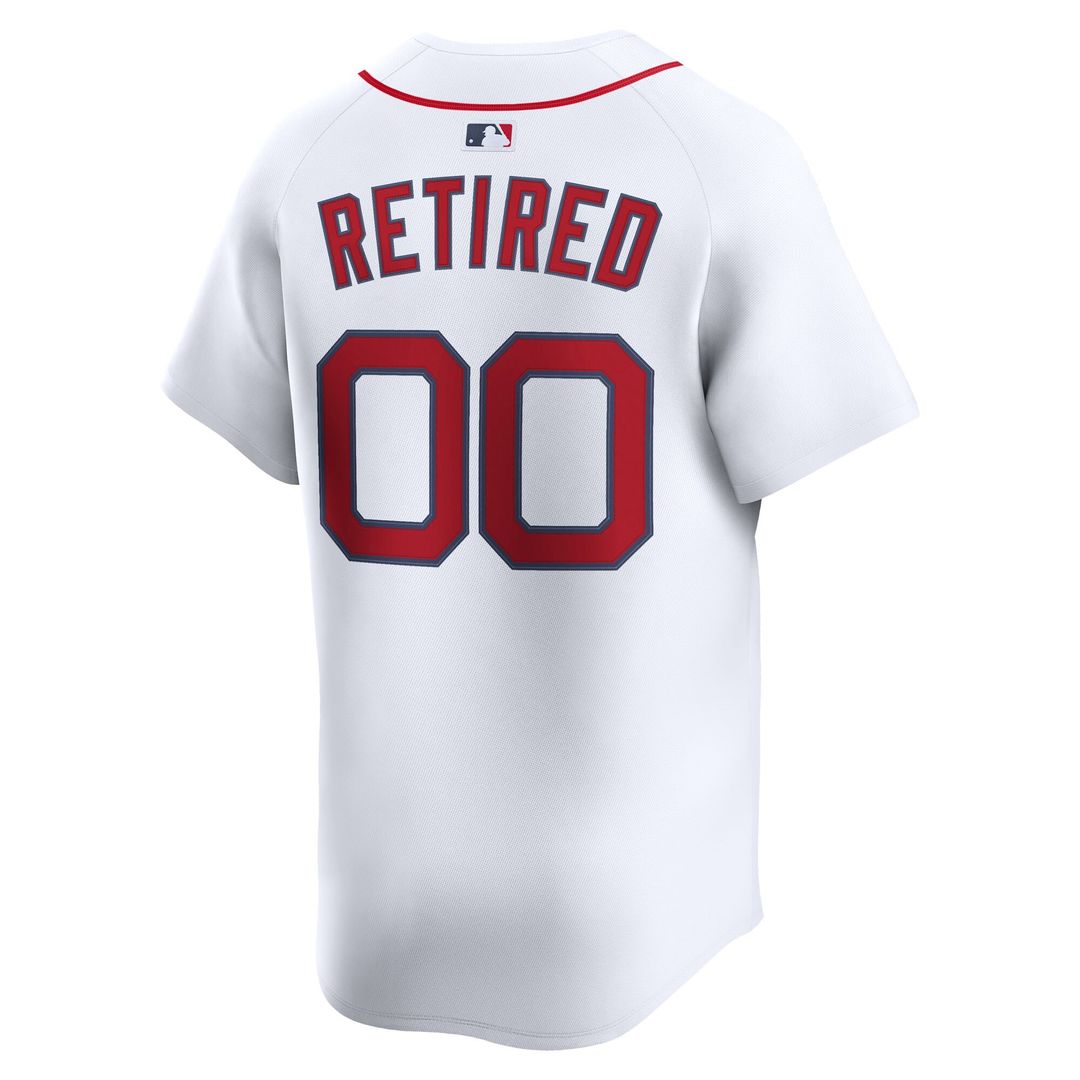 Boston Red Sox Nike Home Limited Pick - A - Player Retired Roster Jersey - White