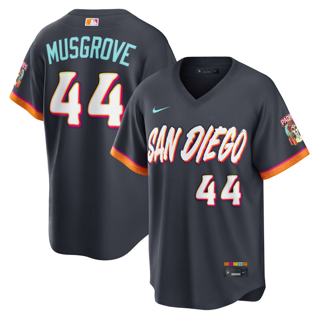 San Diego Padres Joe Musgrove Nike 2026 City Connect Stadium Jersey - Obsidian