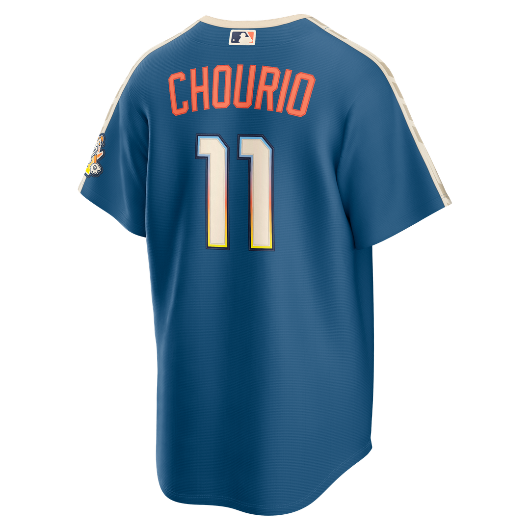 Milwaukee Brewers Jackson Chourio Nike 2026 City Connect Stadium Jersey - Mineral Blue