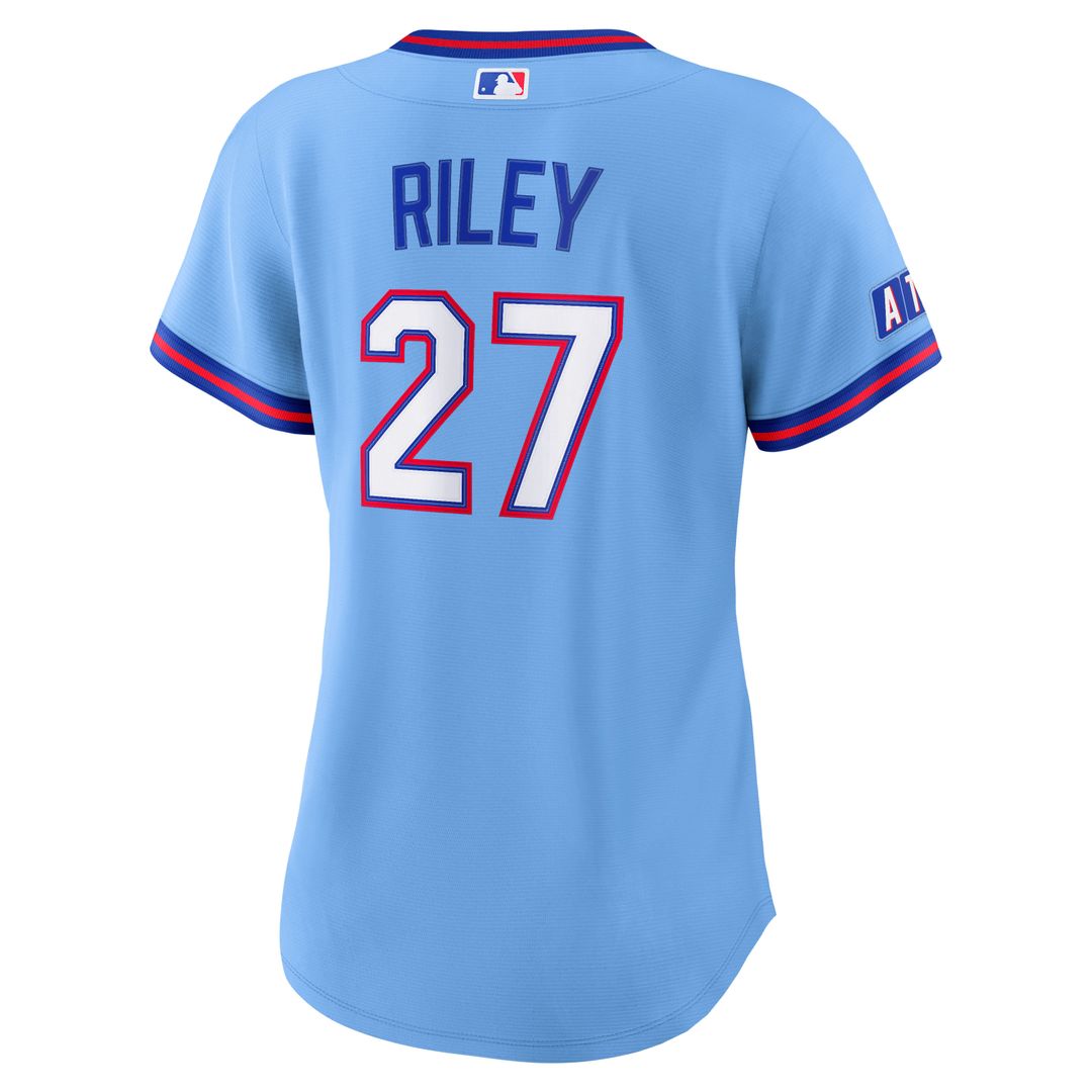 Atlanta Braves Austin Riley Nike Women's 2026 City Connect Stadium Jersey - Powder Blue