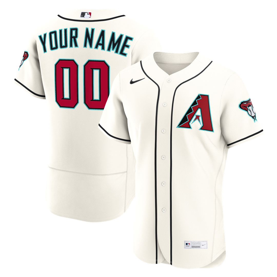 Arizona Diamondbacks Nike Home Authentic Custom Jersey - Cream