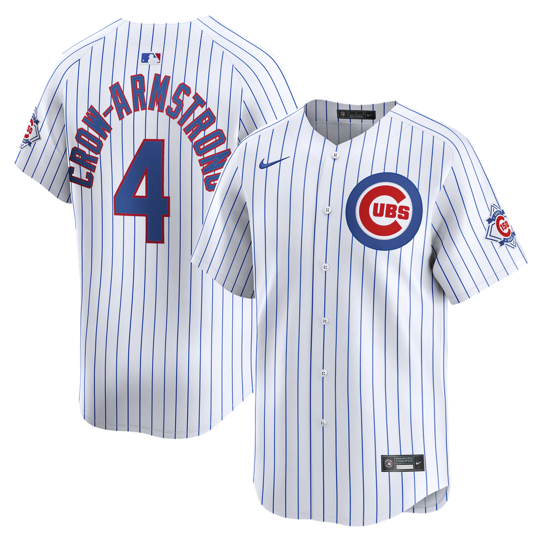 Chicago Cubs Pete Crow - Armstrong Nike 150th Anniversary Limited Jersey - White