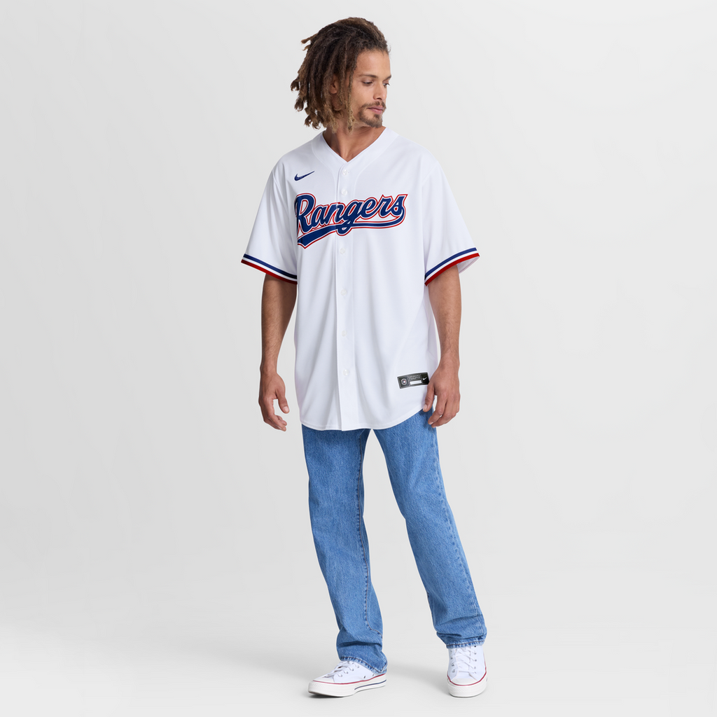 Texas Rangers Jake Burger Nike Home Replica Jersey - White