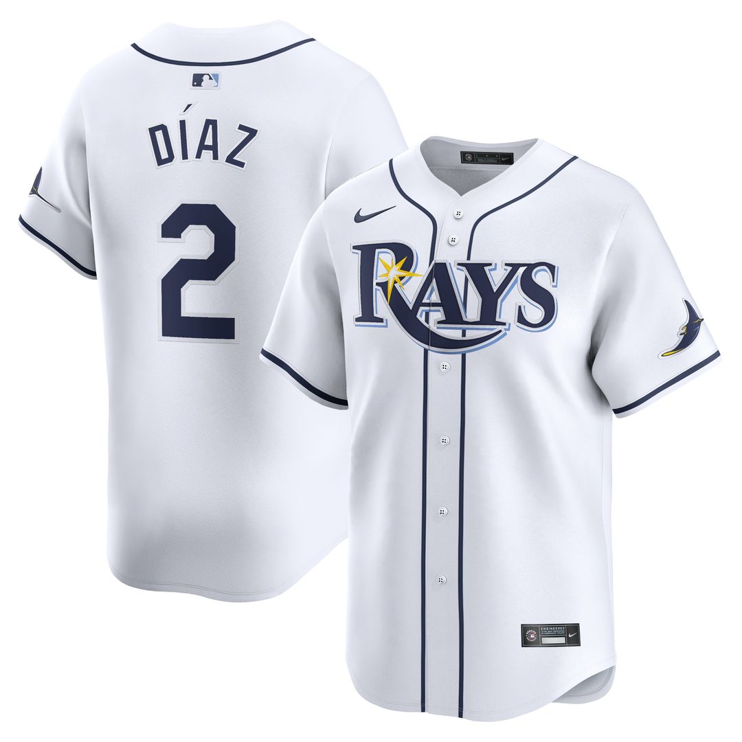 Tampa Bay Rays Yandy Diaz Nike Home Limited Player Jersey - White